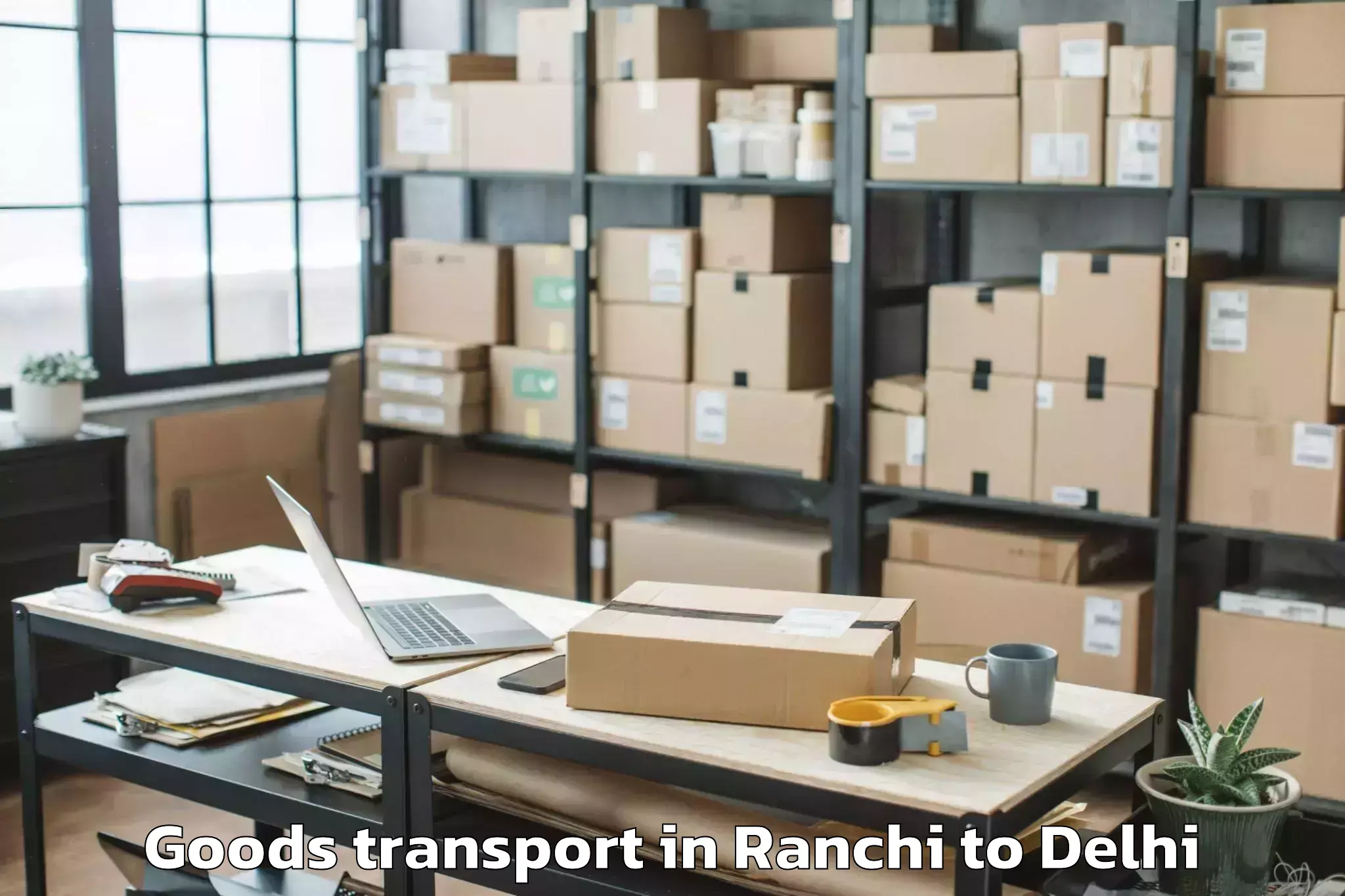 Comprehensive Ranchi to Delhi Technological University Goods Transport